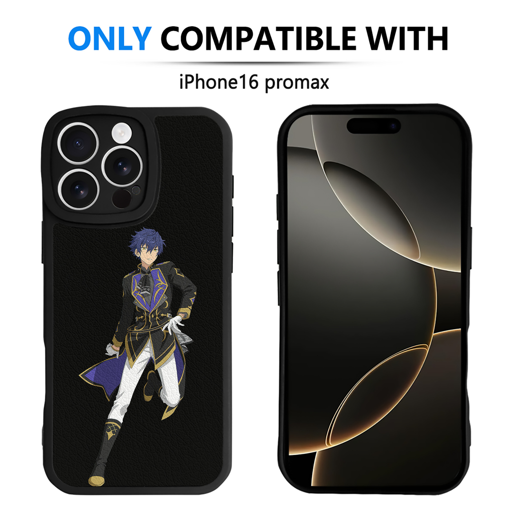 （画像用） あんさんぶるスターズ! Ensemble Stars 【iPhone 16シリーズ対応】シリコンスマホケース（レザー調） 材質：シリコン
